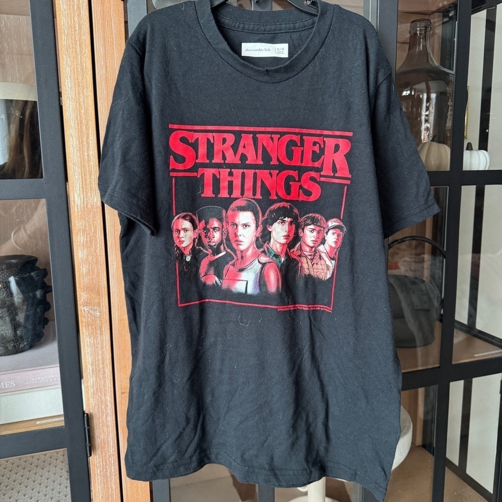 Abercrombie Stranger Things graphic tee short sleeve teen juniors kids unisex